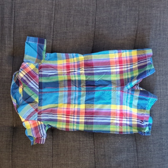 Ralph Lauren plaid cotton romper - Picture 2 of 4